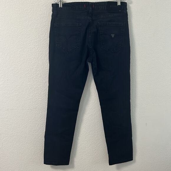 GUESS Modern Halsted Fit Mens Black Jeans - Picture 7 of 13
